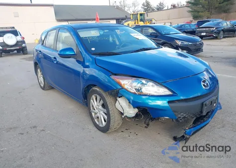 2012 Mazda Mazda3 I Touring z USA, uszkodzony, nr VIN JM1BL1L88C1660177